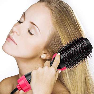 Hot sale fast hair straightener comb blower hair dryer hot air brush manufacturing